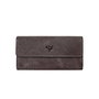 Zoozie Bags Cartera Pavia - Grey para Mujer, 100% Piel Auténtica, Gris, 19x10x2 cm